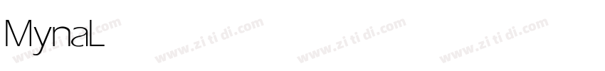 Myna Light字体转换